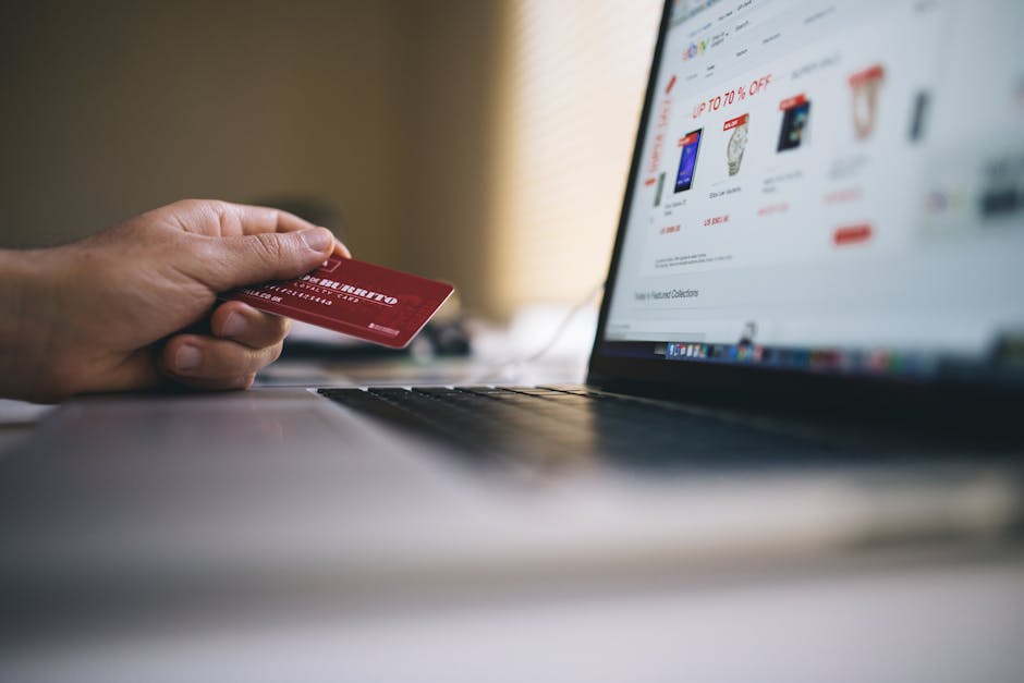 Online shopping with a credit card